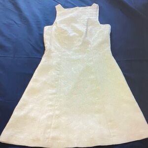 Elegant Cream Sleeveless Dress